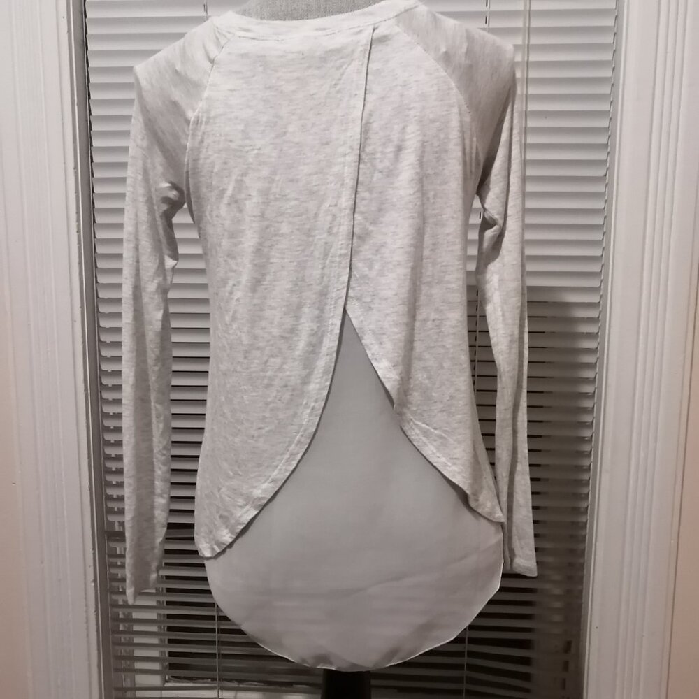 Long Sleeve Raglan Top with Back Feature - Picture 2 of 6